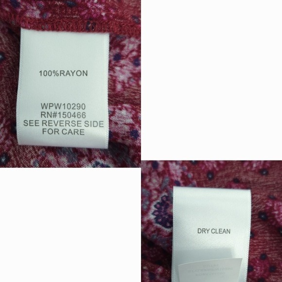 Magnolia Grace Stitch Fix Red & Purple Smocked Sleeveless Top- Plus Size 2X - Picture 8 of 8